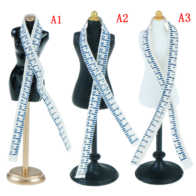 Dress Form Mannequin - 1/12 ミニ樹脂おもちゃドールハウス装飾ドールハウスミニチュアアクセサリーマネキン定規セットシミュレーションドレスフォームモデル