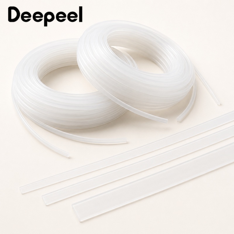 Textile Sewing Support - 10メートル 6-12mm 透明プラスチック製コルセットボーン 柔軟なサポートストリップ ブラジャー、ビスチェ、ウェディングドレス、衣類縫製、クラフトプロジェクト用