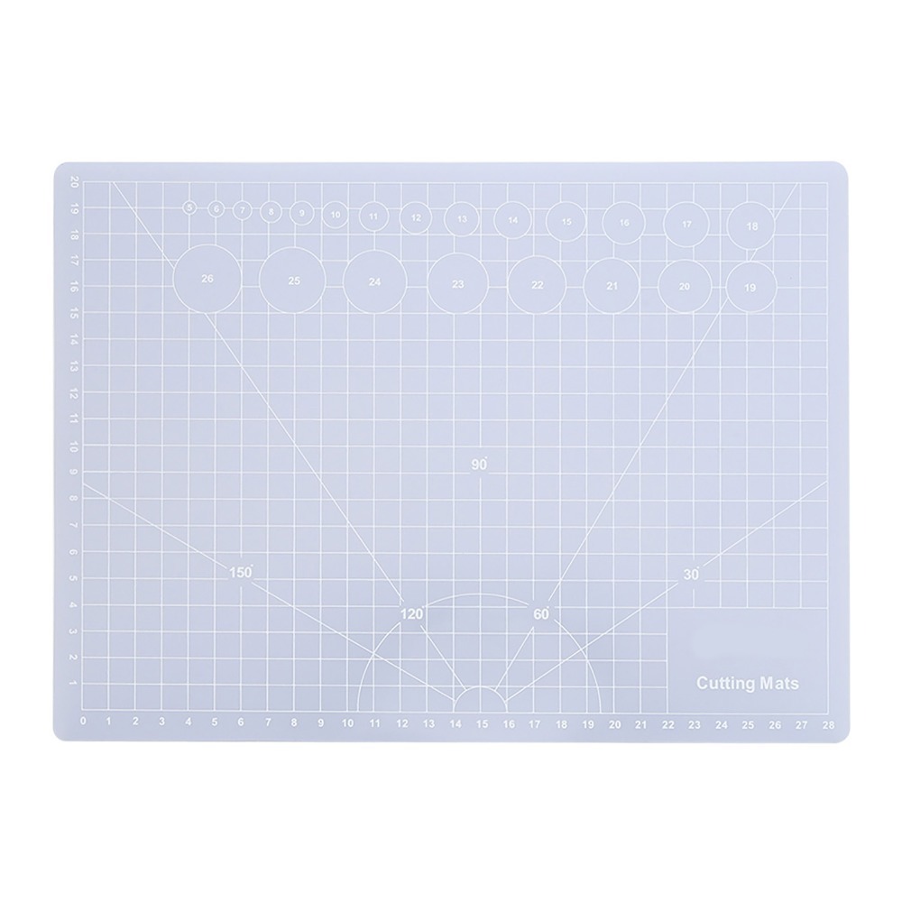 Cutting Mat Self Heal - 半透明カッティングパッド 自己修復グリッド付き滑り止めカットボード 滑り止め自己修復カッティングマット スクラップブッキング用