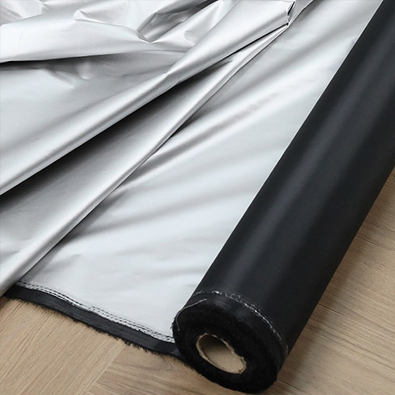 Sewing Cloth - 1 メートル黒銀コーティングされた遮光生地断熱不透明布研究室暗室カーテン DIY 縫製材料