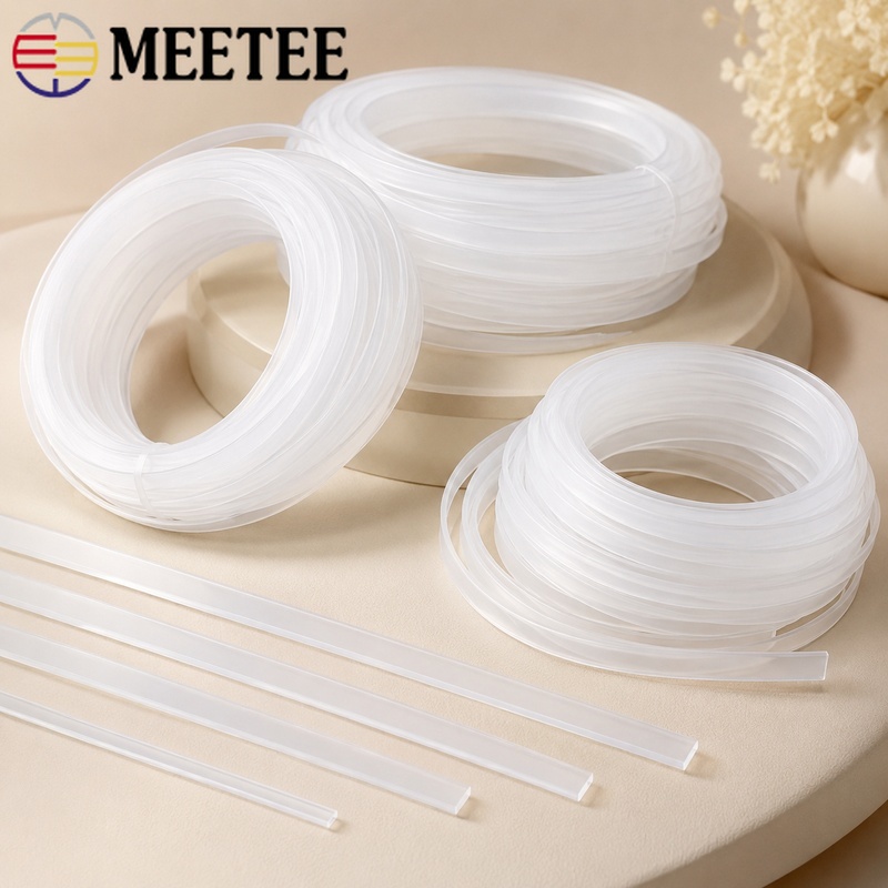 Textile Sewing Support - 20 メートル 4-12 ミリメートル透明プラスチックコルセット骨抜きウェビングブラジャーサイドテープウェディングドレスサポートストリップ DIY 縫製アクセサリー衣服クラフト