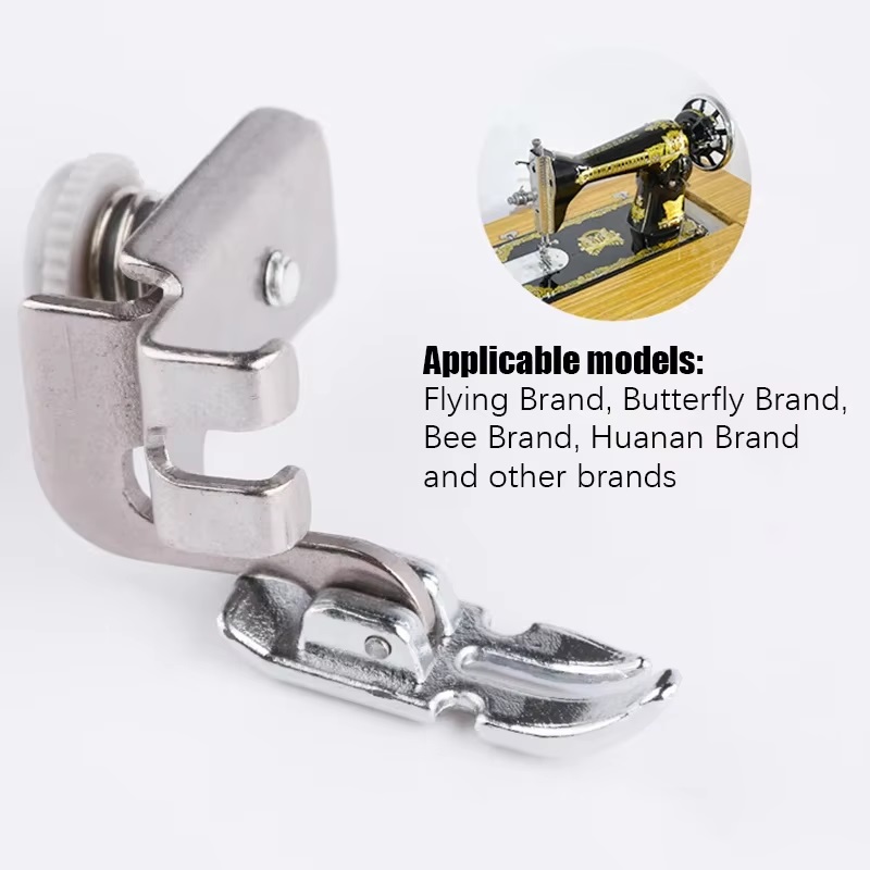 Zipper Foot Presser - 1PC オールドスタイル足踏みミシン押え金 左右両用 隠しジッパー 家庭用ミシン押え金
