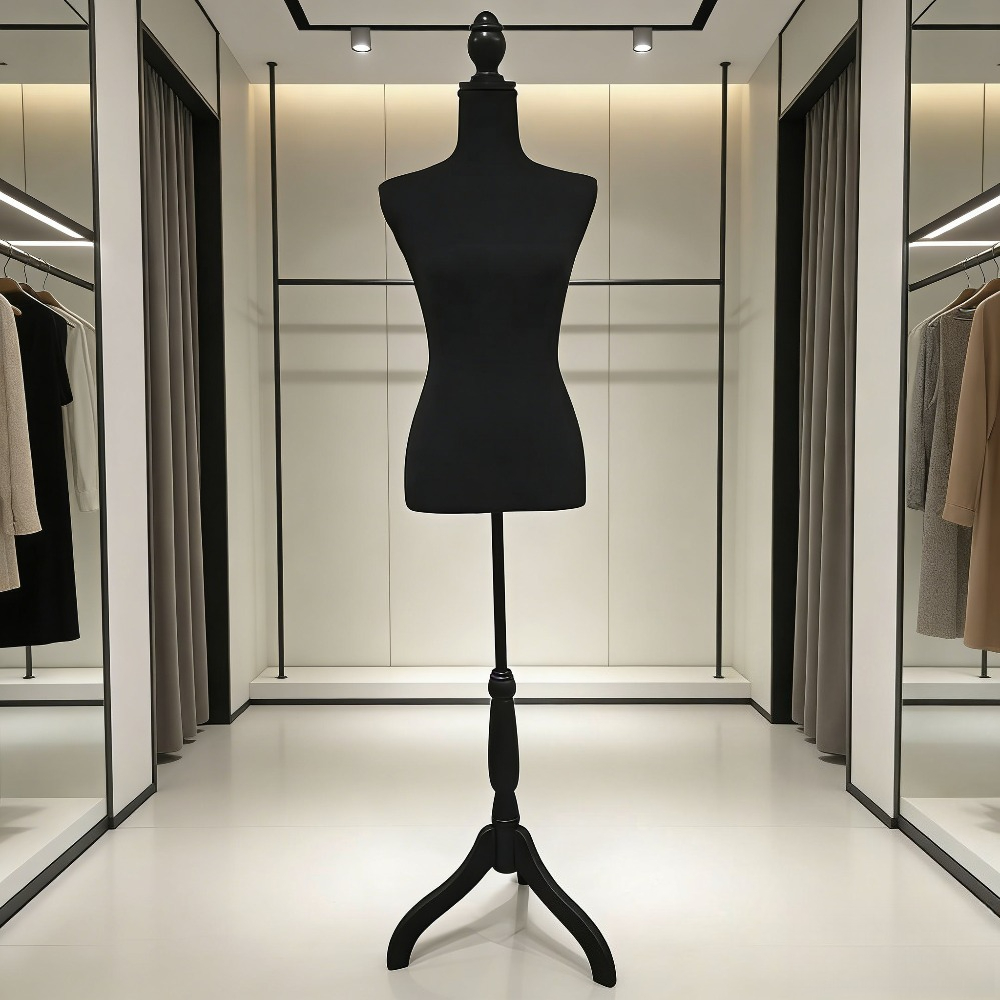 Dress Form Mannequin - 半身マネキン、婦人服ディスプレイスタンド、調節可能なショーケースモデル、小売店装飾