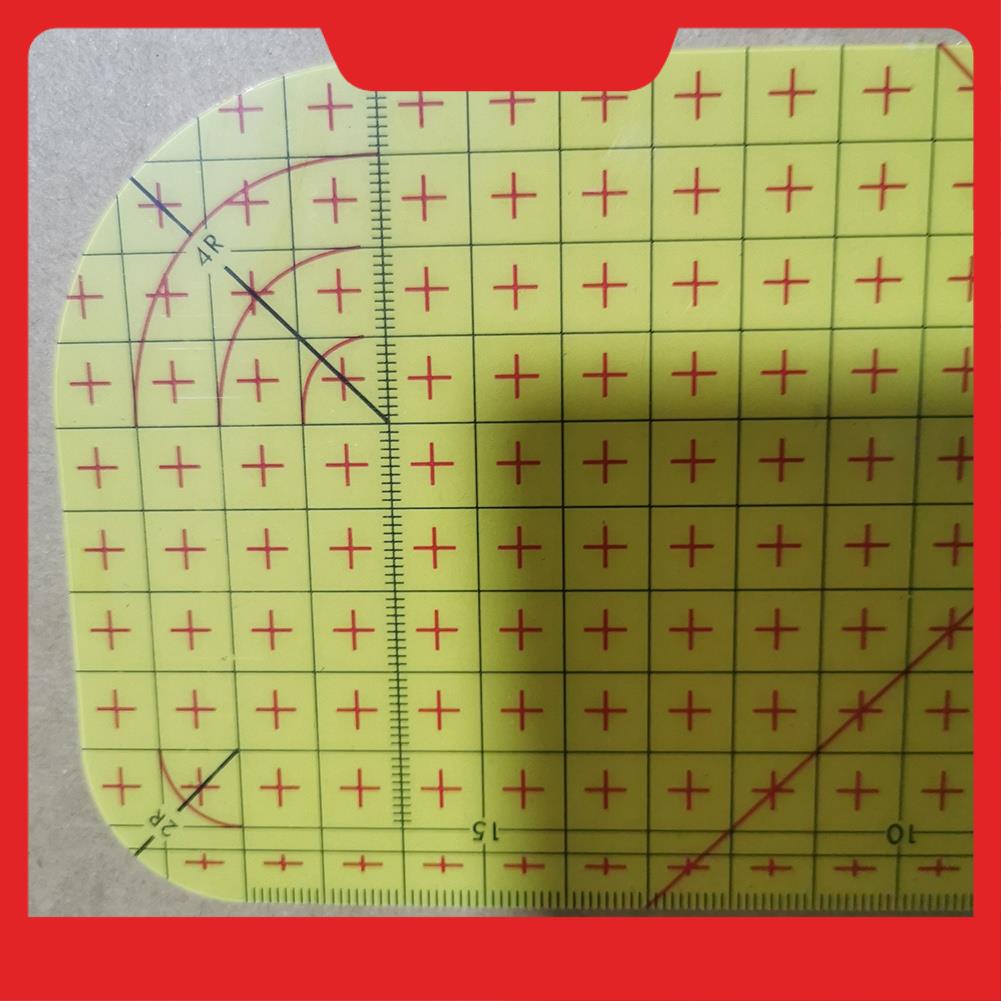 Quilting Ruler Square - 6 ピースキルティング定規アイロン定規正方形アクリルキルティング定規生地切断定規とクリアマークアクリル定規