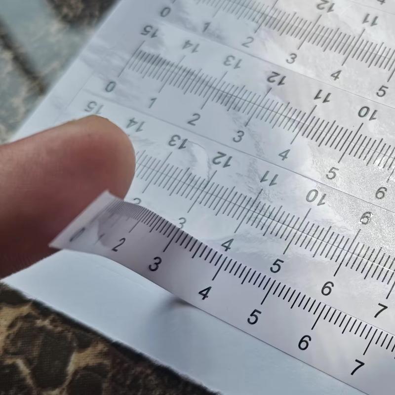 Sewing Gauge Ruler - 10ピースの粘着式定規セット、オフィス/勉強/裁縫に最適 — あらゆる滑らかな表面に取り付けることができ、測定ツールとしても使用可能