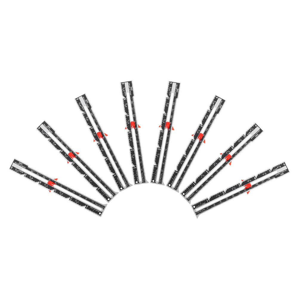 Sewing Gauge Ruler - 8点セット プロフェッショナル縫製用測定定規セット パラレルラインデザイン スライディングゲージ キルティング、生地縫製、クラフト、DIY用