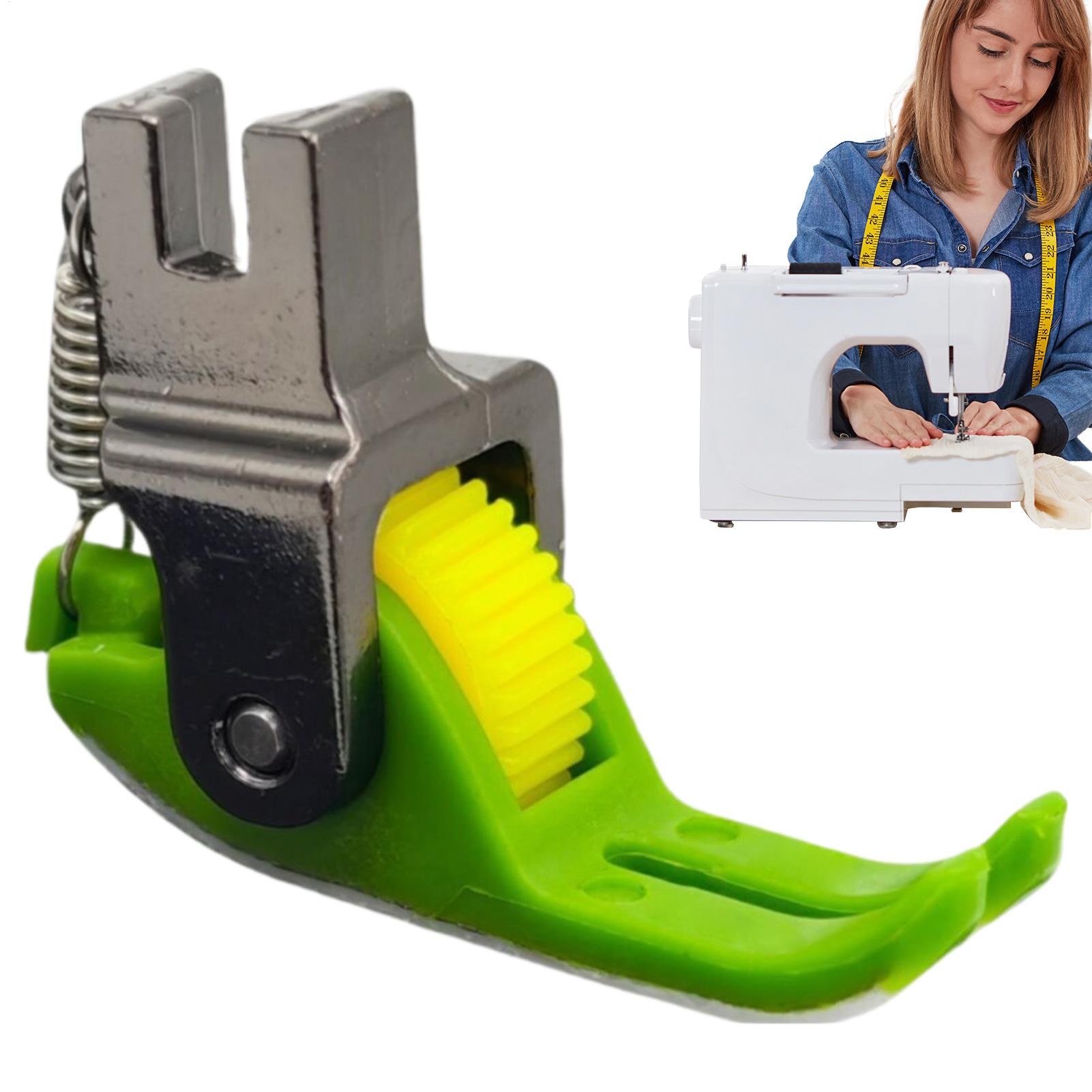 Zipper Foot Presser - 新型フラットカーファスナーローラープレッサーフットプレス トップステッチ小型プレッサーフットローラー狭幅ホイールミシンアクセサリー