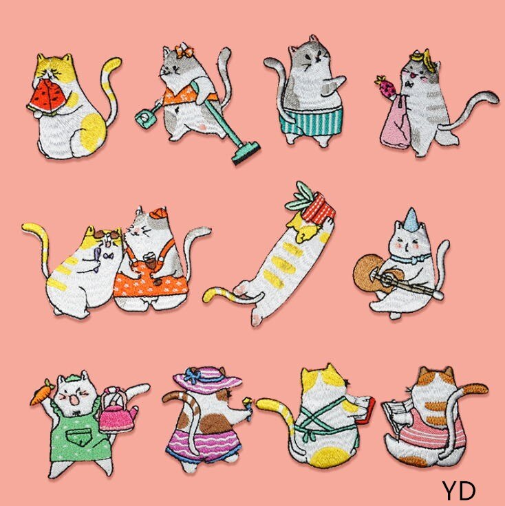 Sewing Id - 新入荷 10枚 動物刺繍ワッペン アイロン接着/縫い付け ジーンズ コート