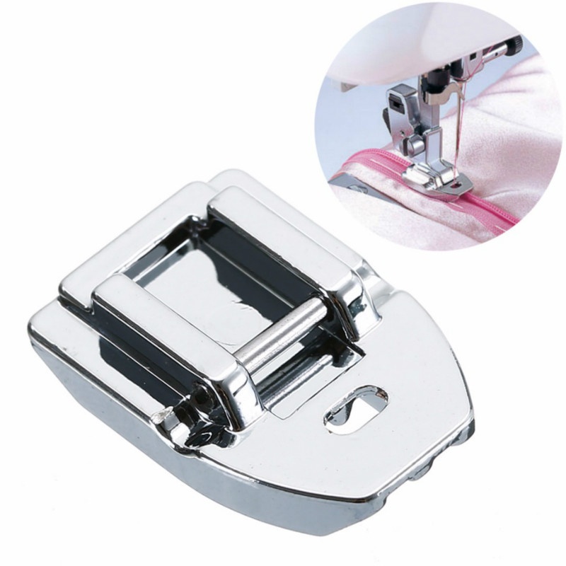 Zipper Foot Presser - 1PC 目に見えない隠しジッパー押え足交換用ブラザーシンガー・ジャノメミシン部品