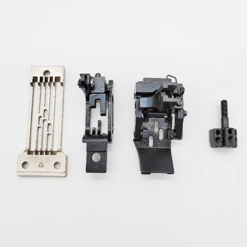Industrial Textile Sewing Machine - B928 1/4インチ工業用ミシン針板送り歯押え板セット ブラザーDA-9280 3針ミシン部品用