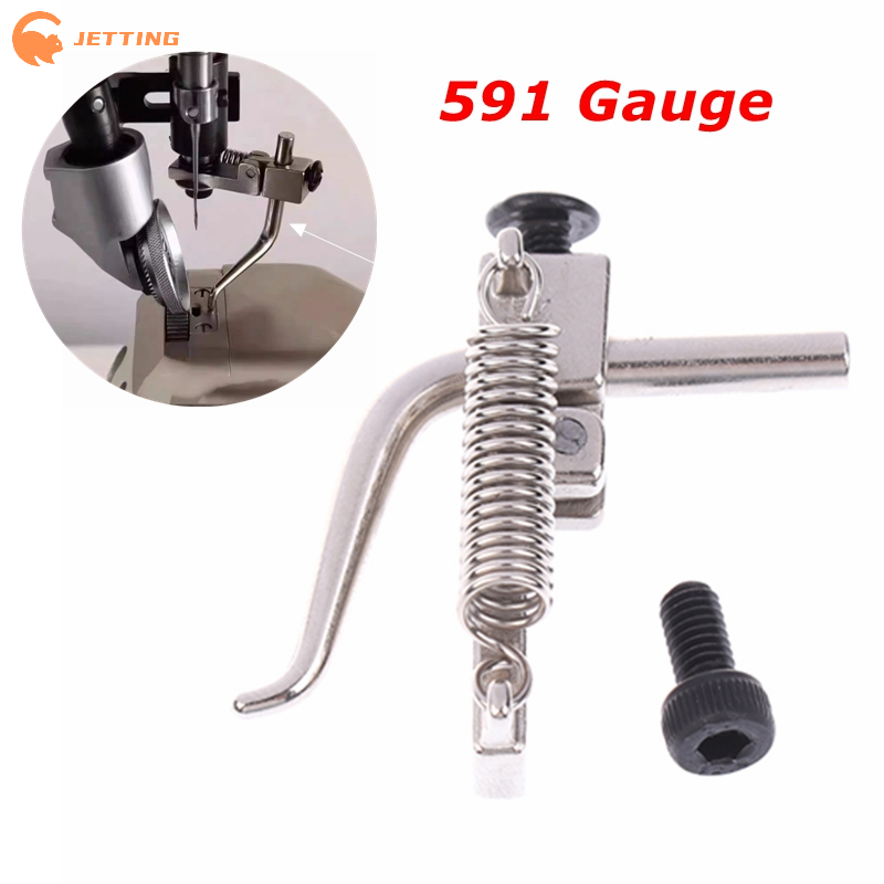 Zipper Foot Presser - 1個入り コンピューターミシン用縫製ガイド 591ゲージ 8810/9910 ポケットジッパー位置決め押さえ金具位置ゲージセット