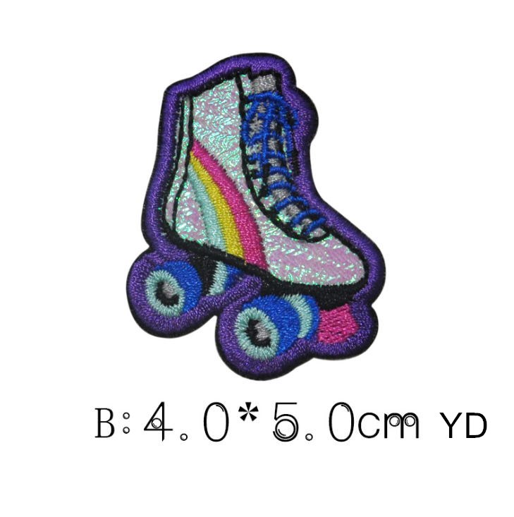 10個入り レインボー刺繍ワッペン アイロン接着/縫い付け  - Sewing Id のレビューと価格