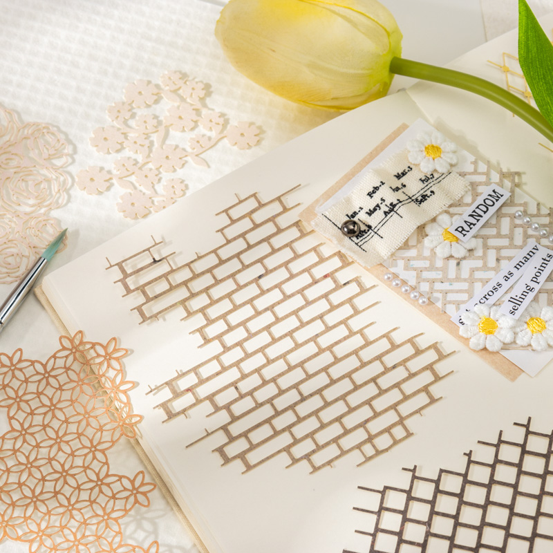 10 個ヴィンテージテクスチャ素材レース紙スクラップブック材 - Pattern Tissue Paper のレビューと価格