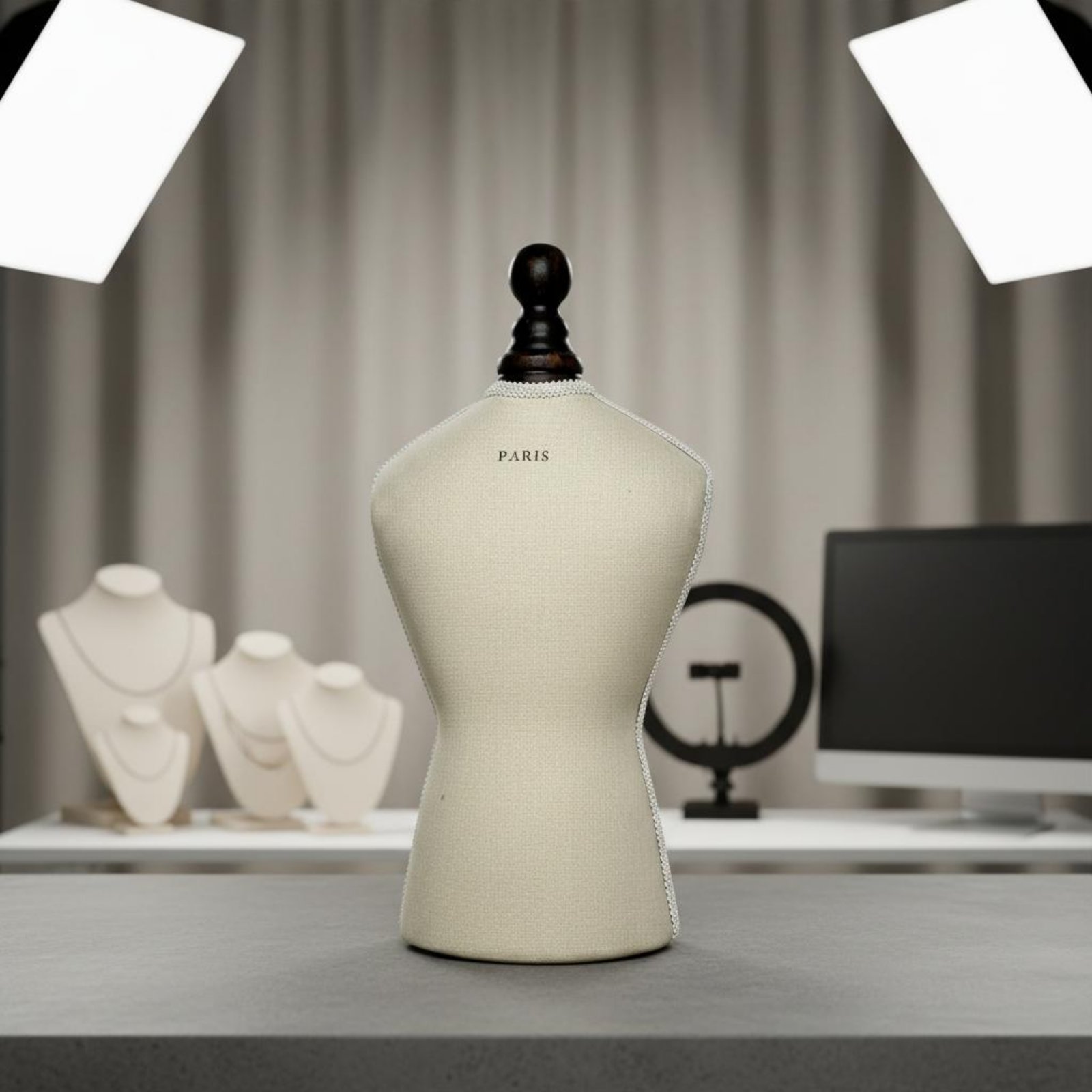 ネックレスバストスタンド卓上バストネックレスディスプレイマネ - Dress Form Mannequin のレビューと価格