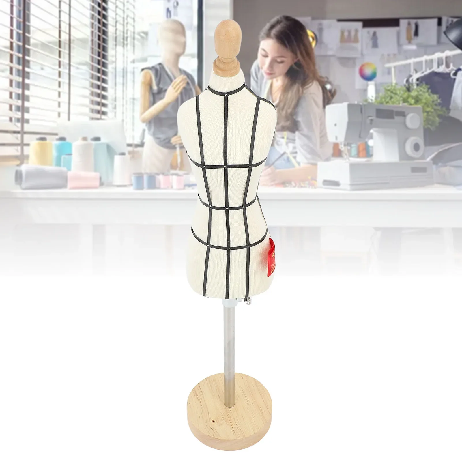 木製ベースのミニチュアドレスフォーム、縫製マネキン、ボディウ - Dress Form Mannequin のレビューと価格
