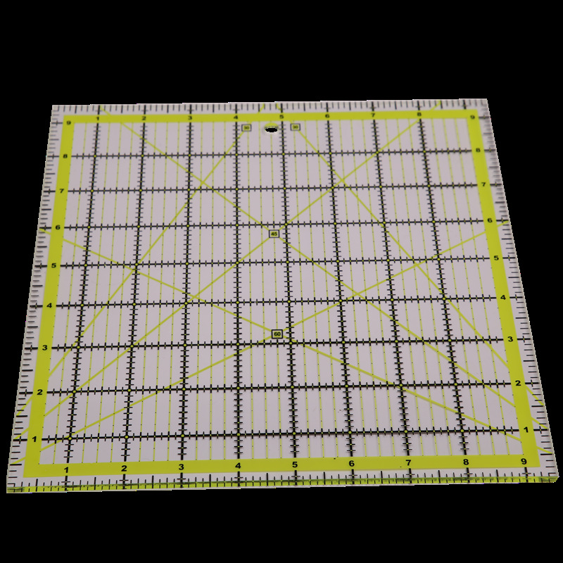 4 個の正方形のアクリルキルティング定規生地切断定規グリッド - Quilting Ruler Square のレビューと価格