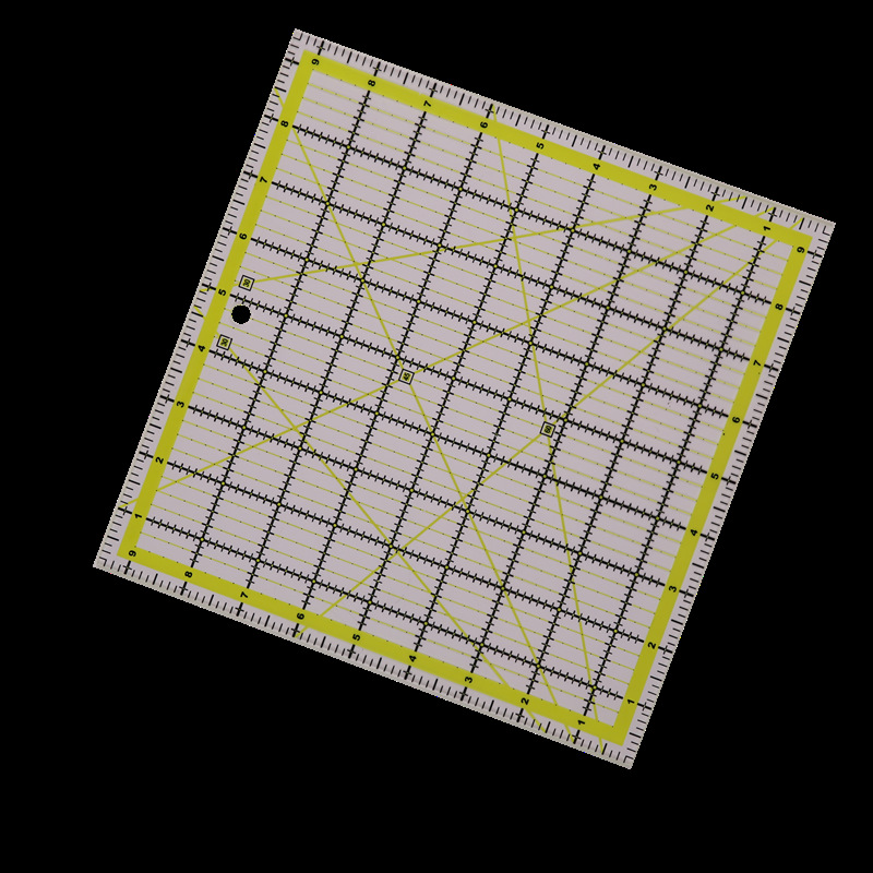 4 個の正方形のアクリルキルティング定規生地切断定規グリッド - Quilting Ruler Square のレビューと価格