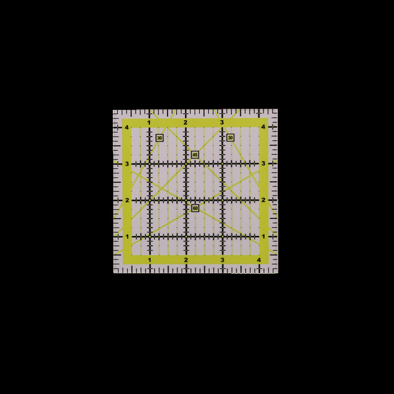 4 個の正方形のアクリルキルティング定規生地切断定規グリッド - Quilting Ruler Square のレビューと価格
