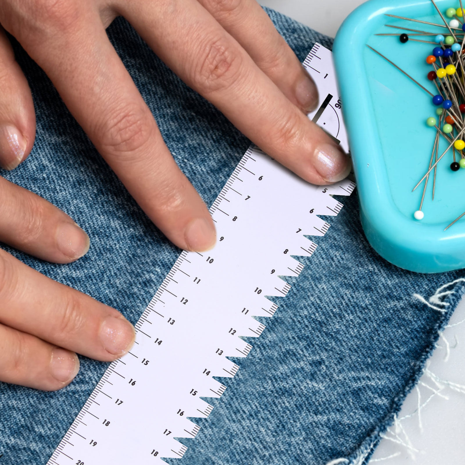 パッチワーク縫製やDIYクラフト用ミニキルティング定規、頑丈 - Sewing Gauge Ruler のレビューと価格