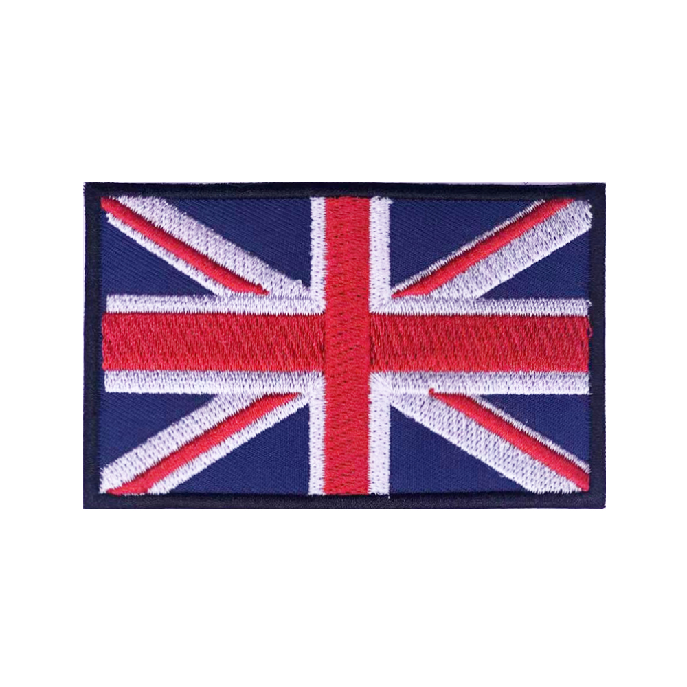 英国旗英国パッチイングランド英国腕章刺繍パッチフックループア - Velcro Sew On のレビューと価格