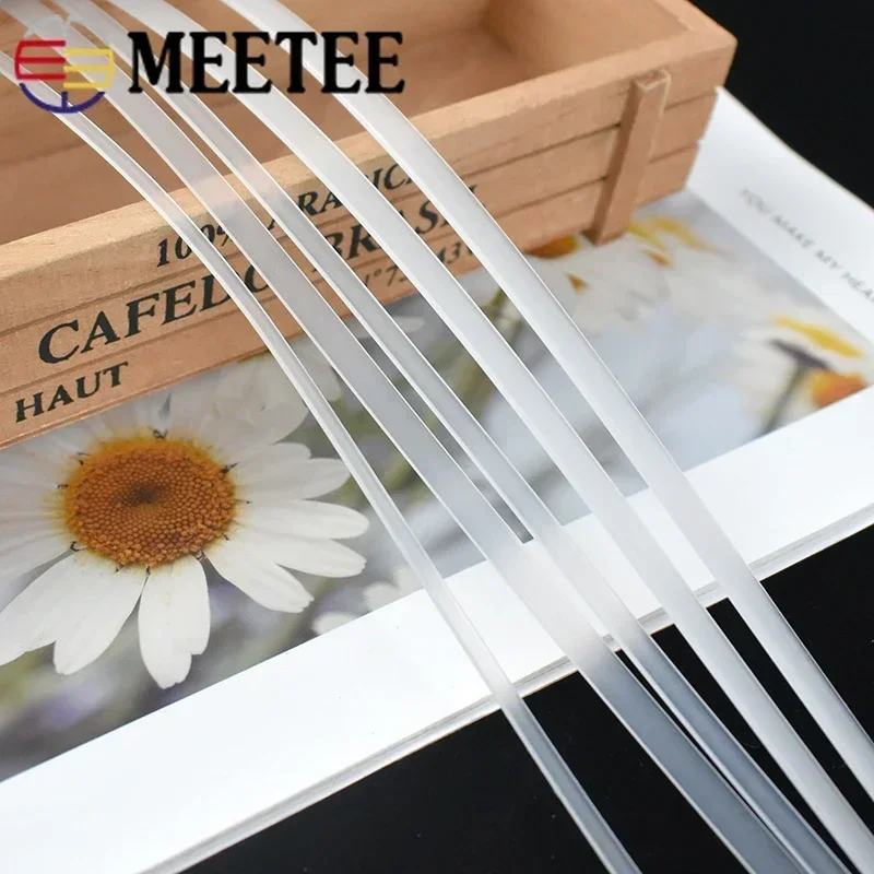 透明なPPプラスチックコルセットリボン,20メートル,ブラと - Textile Sewing Support のレビューと価格