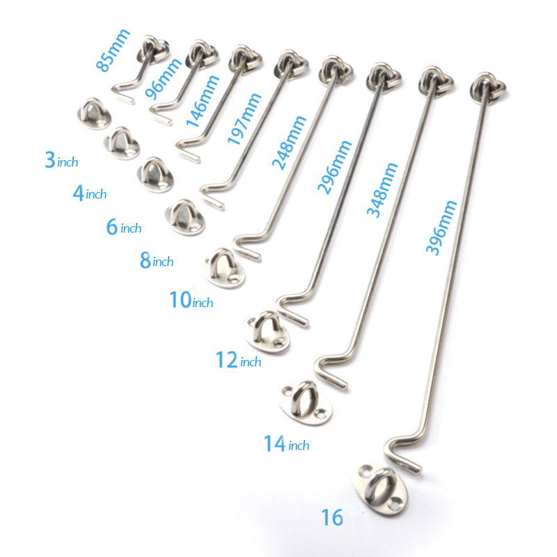 2 個の旧式ウィンドウブレース防風フックドアウィンドウキャッ - Hook Eye Fastener のレビューと価格