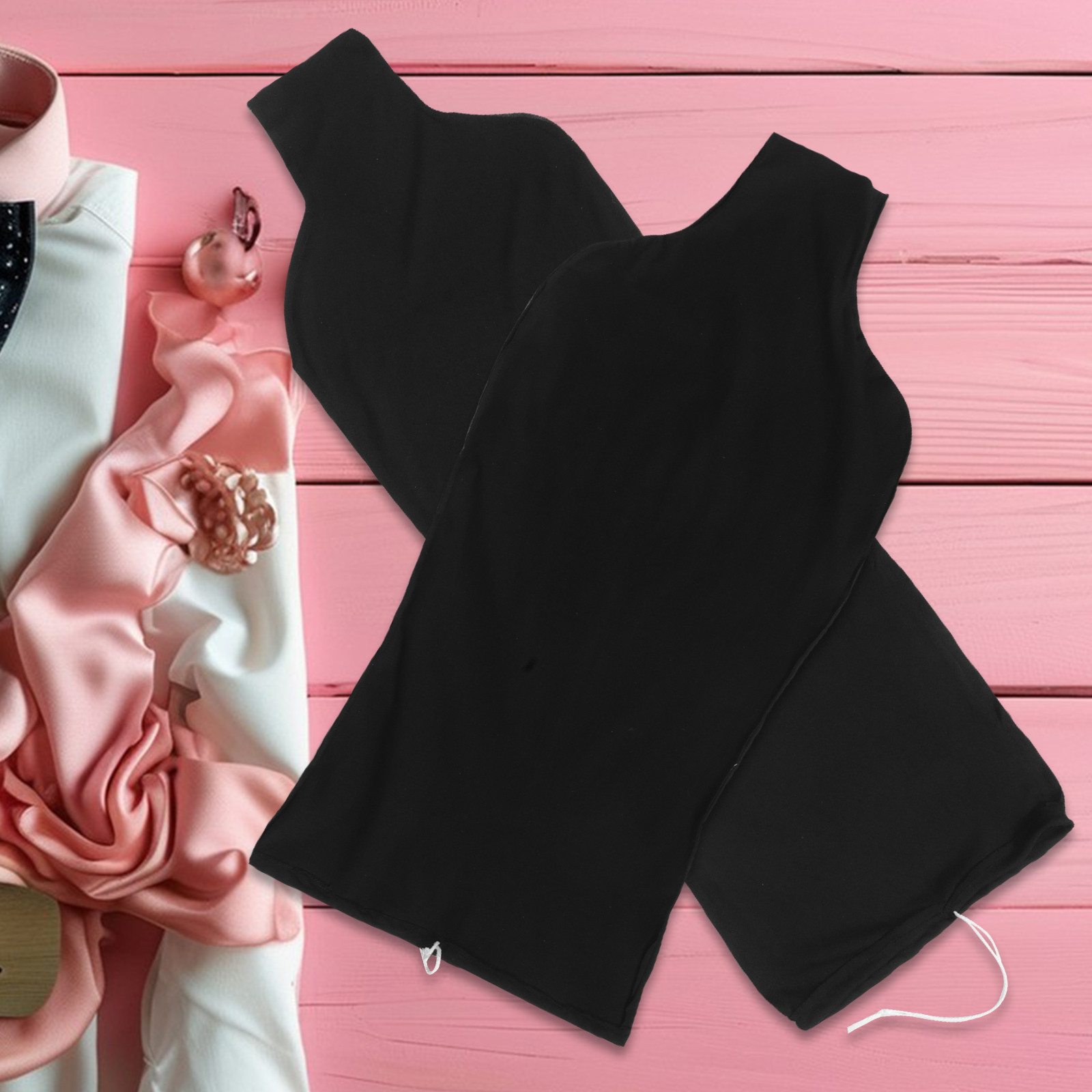 2個セット ドレスフォームカバー 布製 ブラック ホワイト  - Dress Form Mannequin のレビューと価格