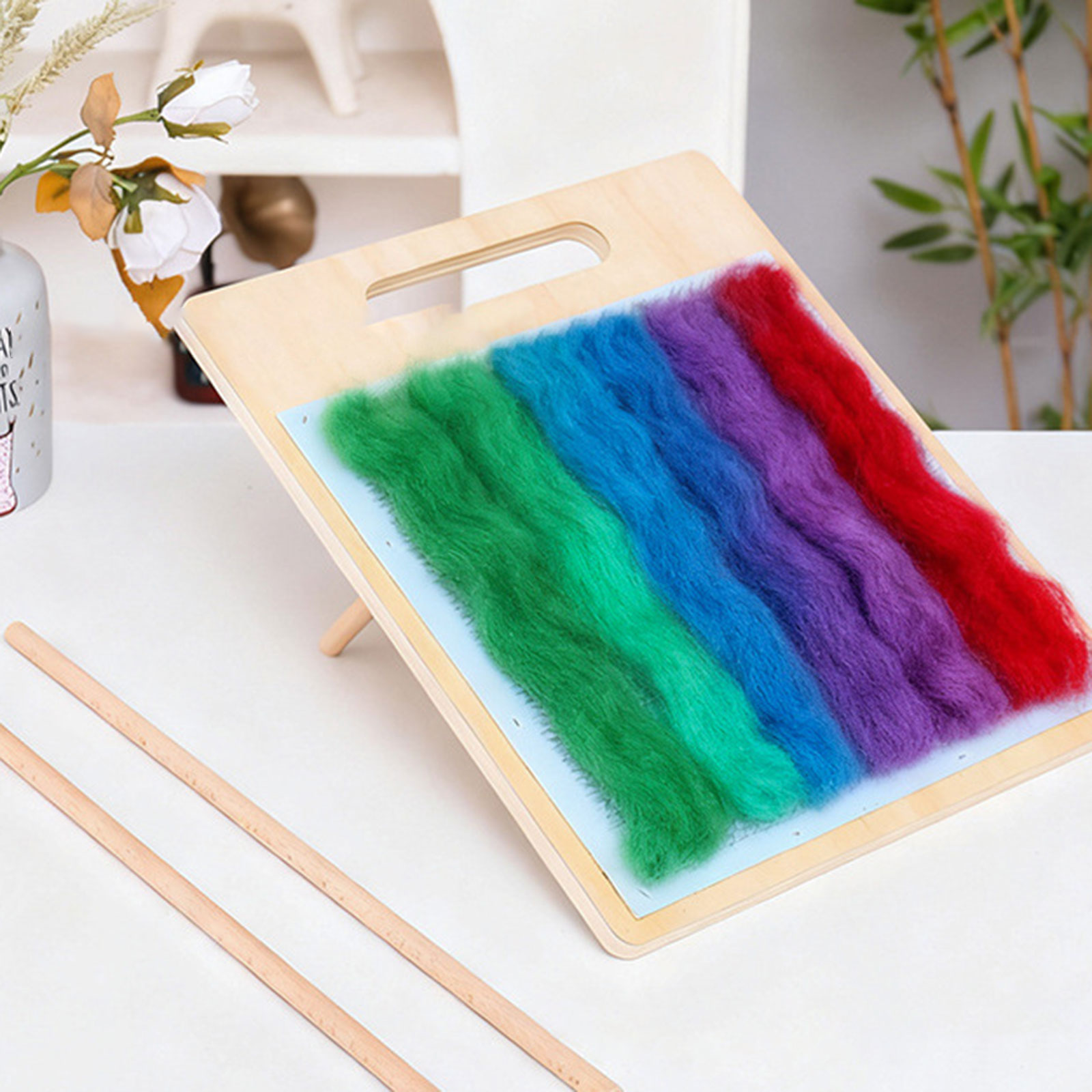 ウールブレンドボード木製ウールブレンドコーミングブラシセット - Textile Sewing Support のレビューと価格
