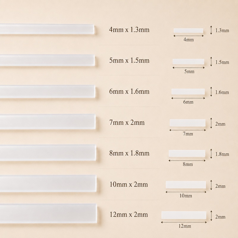 20 メートル 4-12 ミリメートル透明プラスチックコルセ - Textile Sewing Support のレビューと価格