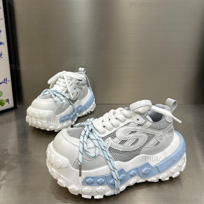 レディースチャンキープラットフォームダッドスニーカー、通気性 - Sewing Cloth のレビューと価格