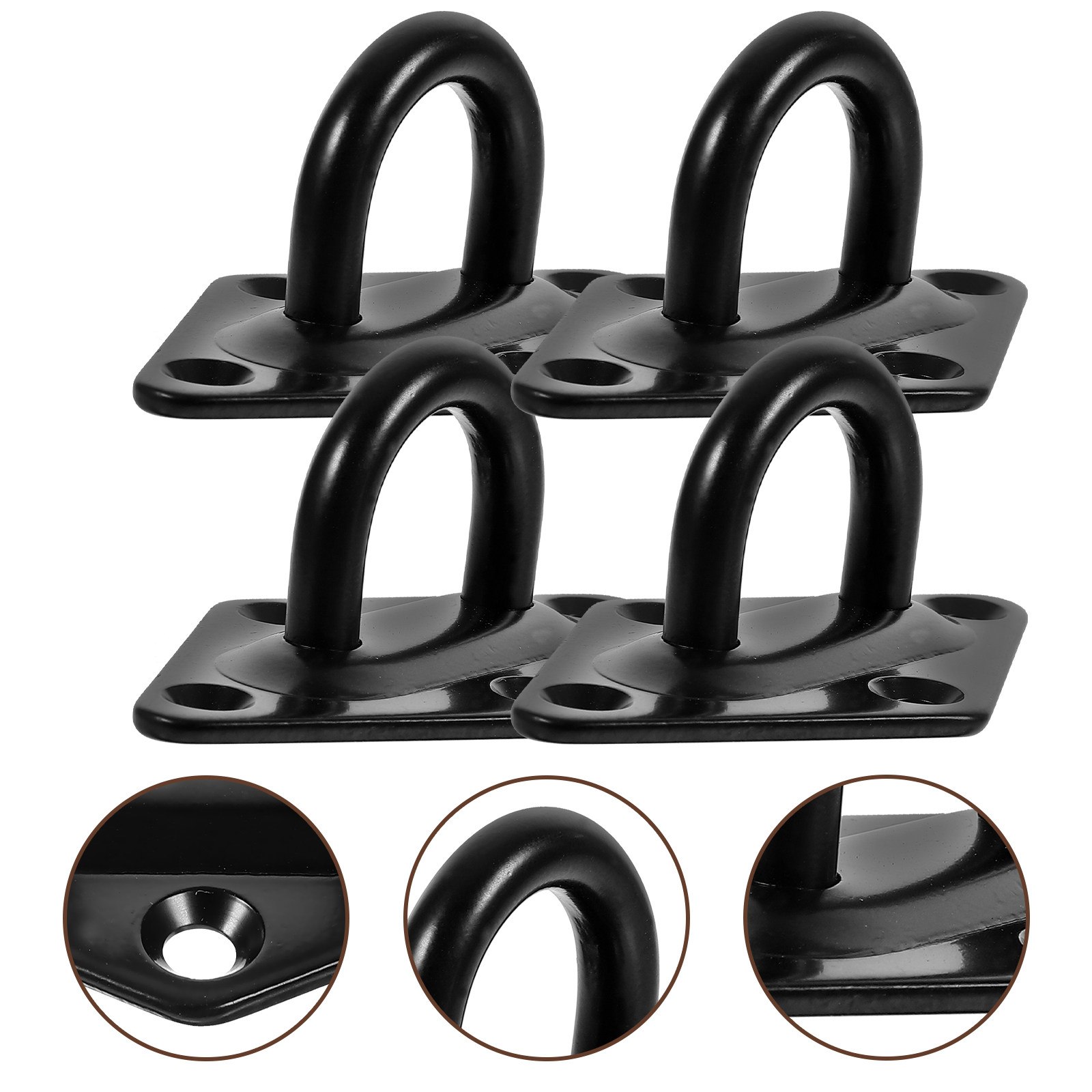 ステンレス鋼 4 個パッドアイプレートフック天井壁取り付け  - Hook Eye Fastener のレビューと価格