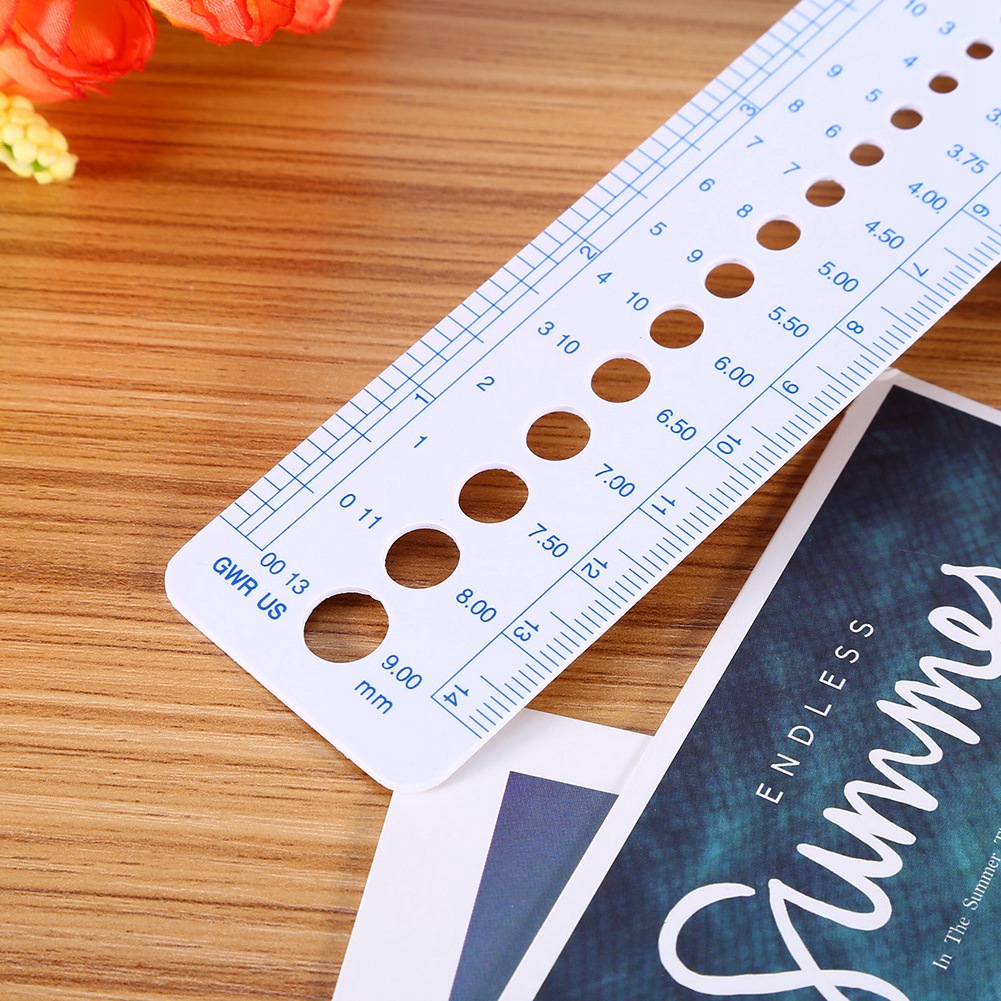 キルティングパッチワーク定規プラスチック編み針ゲージ定規イン - Sewing Gauge Ruler のレビューと価格