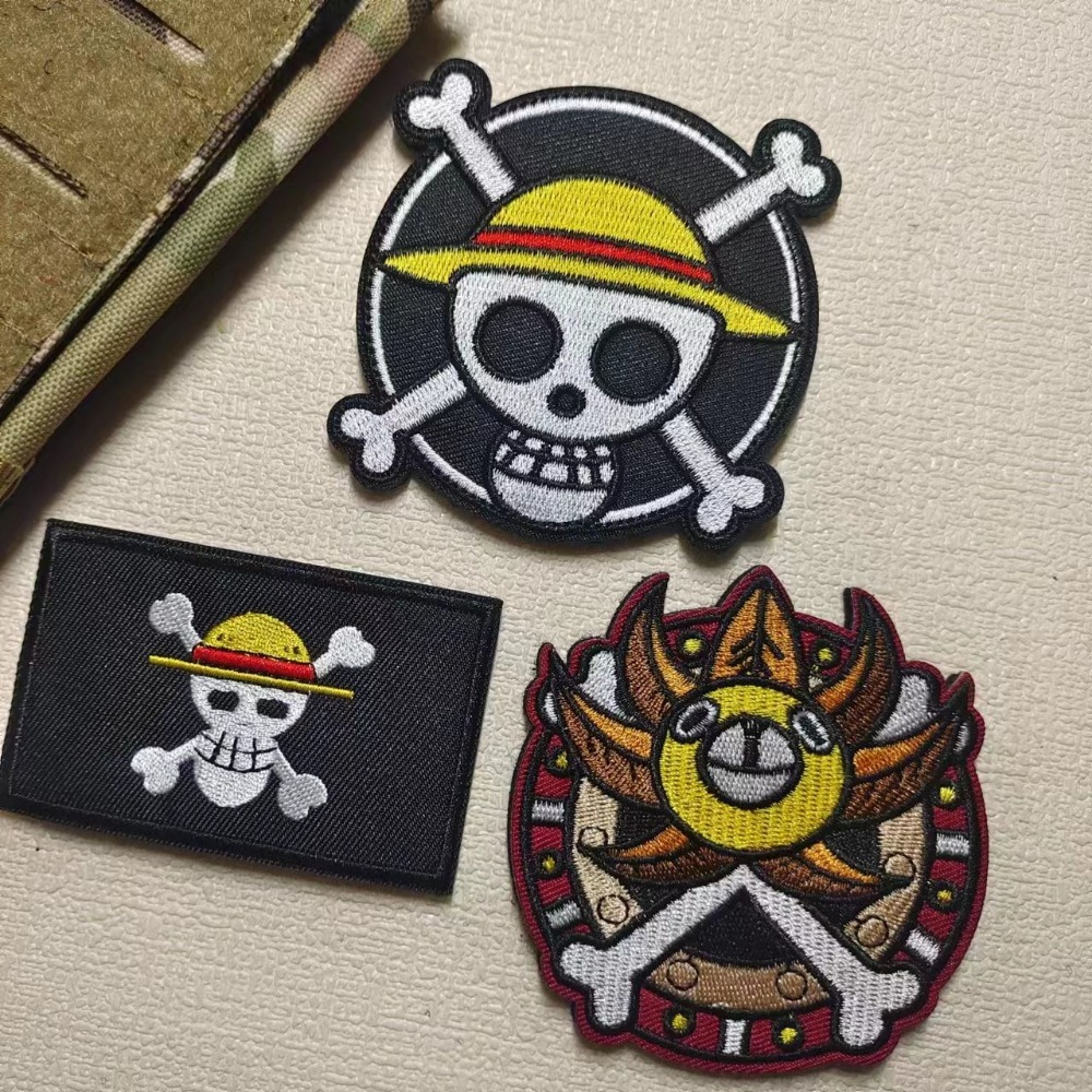 ワンピース漫画スリーブパッチ刺繍ベルクロパッチ、ルフィの服の - Velcro Sew On のレビューと価格