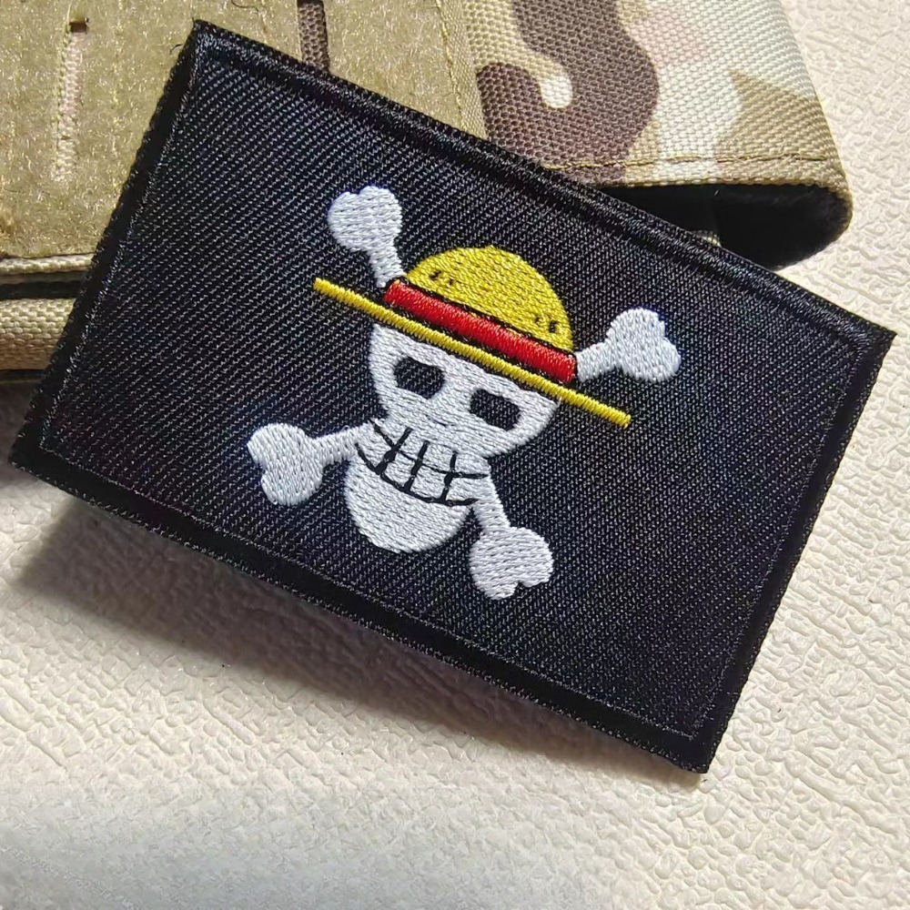 ワンピース漫画スリーブパッチ刺繍ベルクロパッチ、ルフィの服の - Velcro Sew On のレビューと価格