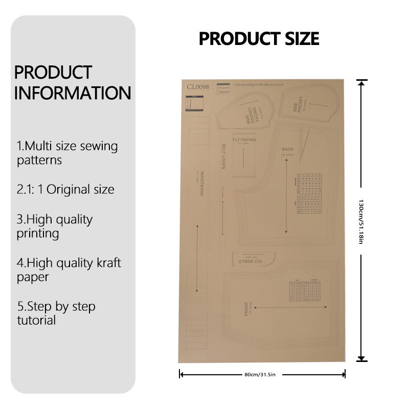 7サイズ（XS-XXXL）の女性用ストライプ柄ショートパンツ - Textile Sewing Patterns のレビューと価格