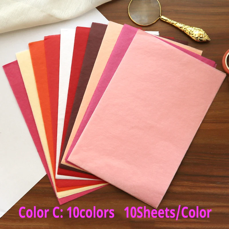 210*140ミリメートルA5 100枚/袋カラフルなティッ - Pattern Tissue Paper のレビューと価格