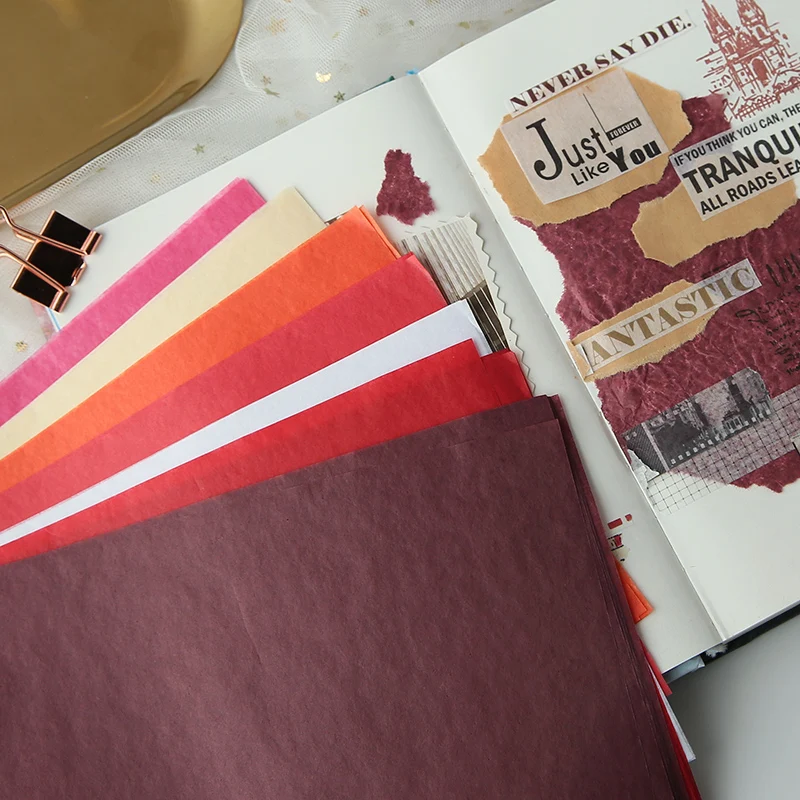 210*140ミリメートルA5 100枚/袋カラフルなティッ - Pattern Tissue Paper のレビューと価格