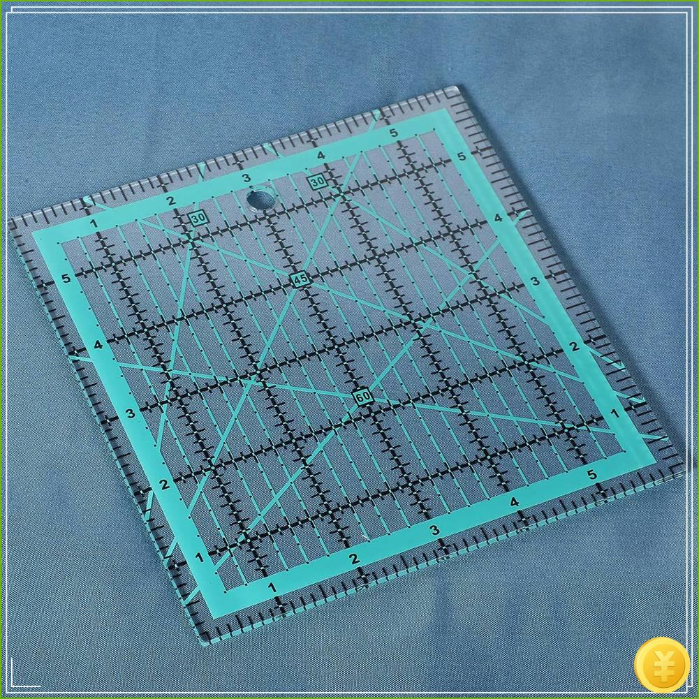 6 ピースキルティング定規アイロン定規正方形アクリルキルティ - Quilting Ruler Square のレビューと価格