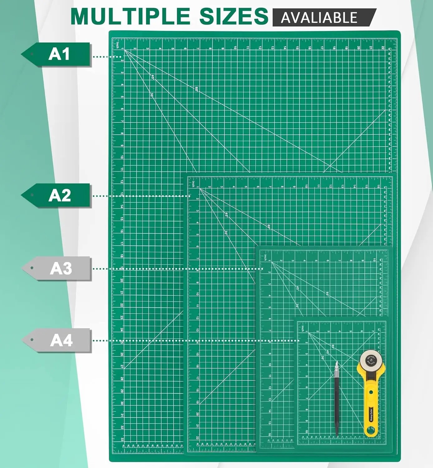 A2 A3 A4 A5 PVC カッティングマット両面自己修 - Cutting Mat Self Heal のレビューと価格