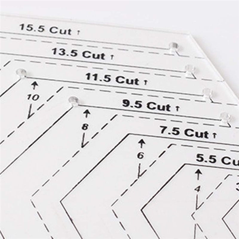 A25F-4個キルティング定規セット、透明プラスチックキルテ - Quilting Ruler Square のレビューと価格