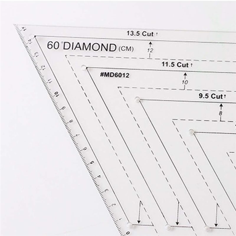 A25F-4個キルティング定規セット、透明プラスチックキルテ - Quilting Ruler Square のレビューと価格