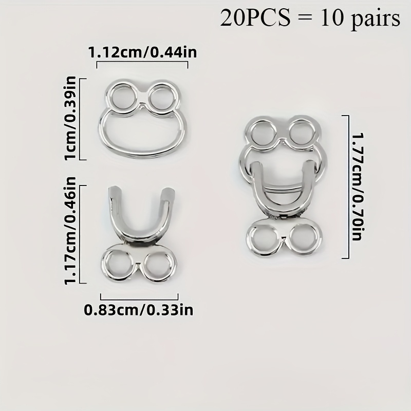 50セット金属合金製見えない留め金具、フックとアイ留め具、D - Hook Eye Fastener のレビューと価格