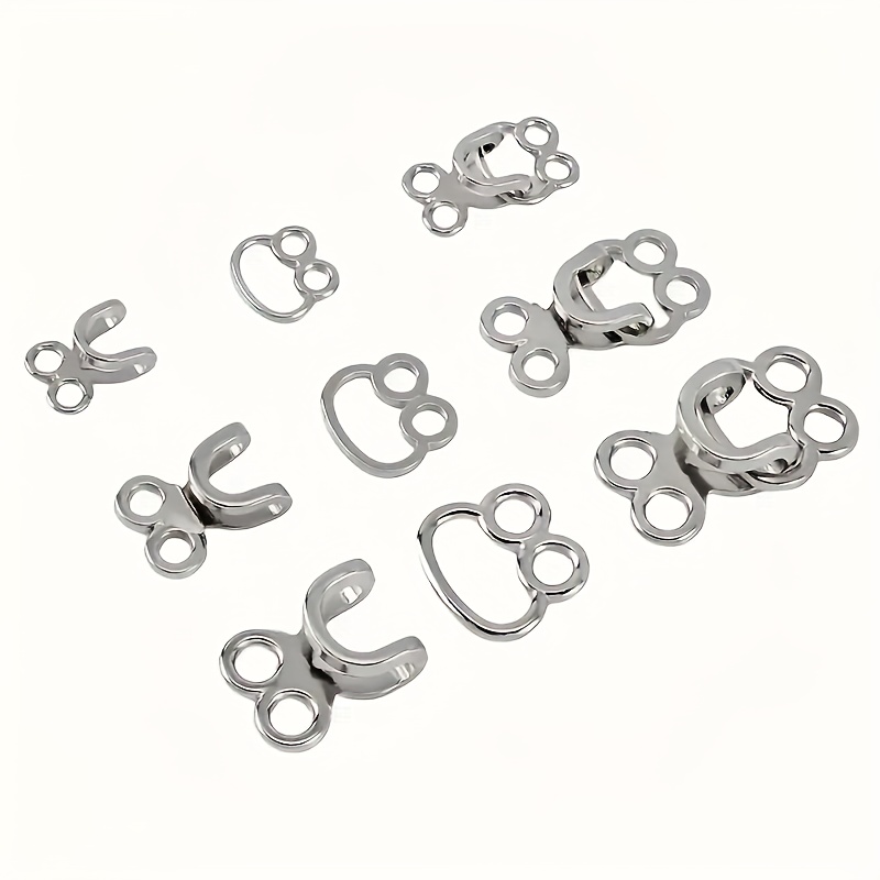 50セット金属合金製見えない留め金具、フックとアイ留め具、D - Hook Eye Fastener のレビューと価格