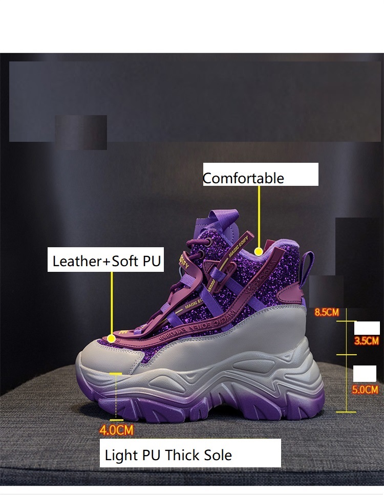 2025年 レディース 隠しウェッジスニーカー 8.5CMソ - Sewing Cloth のレビューと価格