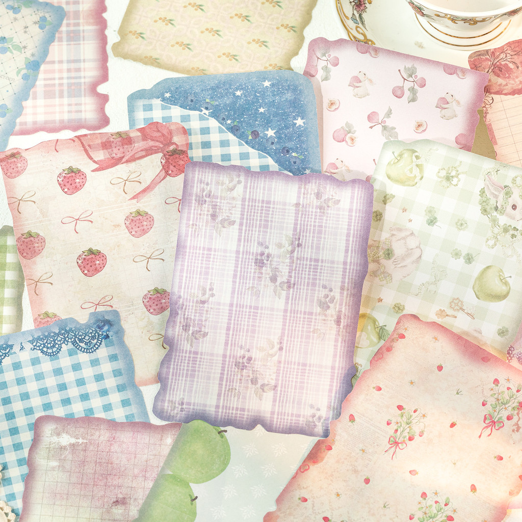 30枚入り ヴィンテージスクラップブックペーパー スクラップ - Pattern Tissue Paper のレビューと価格