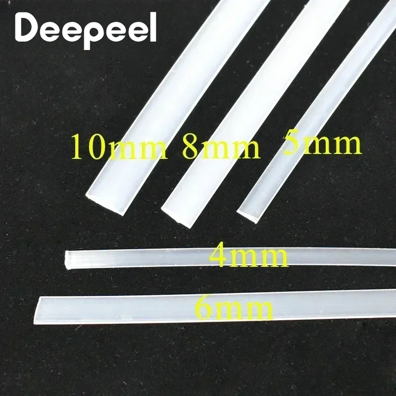 20メートル 4-12mm 透明PPコルセットボーンテープ  - Textile Sewing Support のレビューと価格