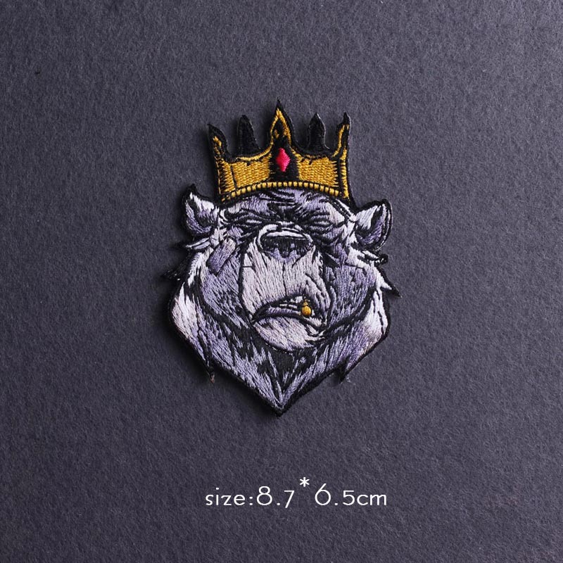 ヒッピー/パンクパッチ刺繍パッチ服にアイロン接着パッチ衣料用 - Velcro Sew On のレビューと価格