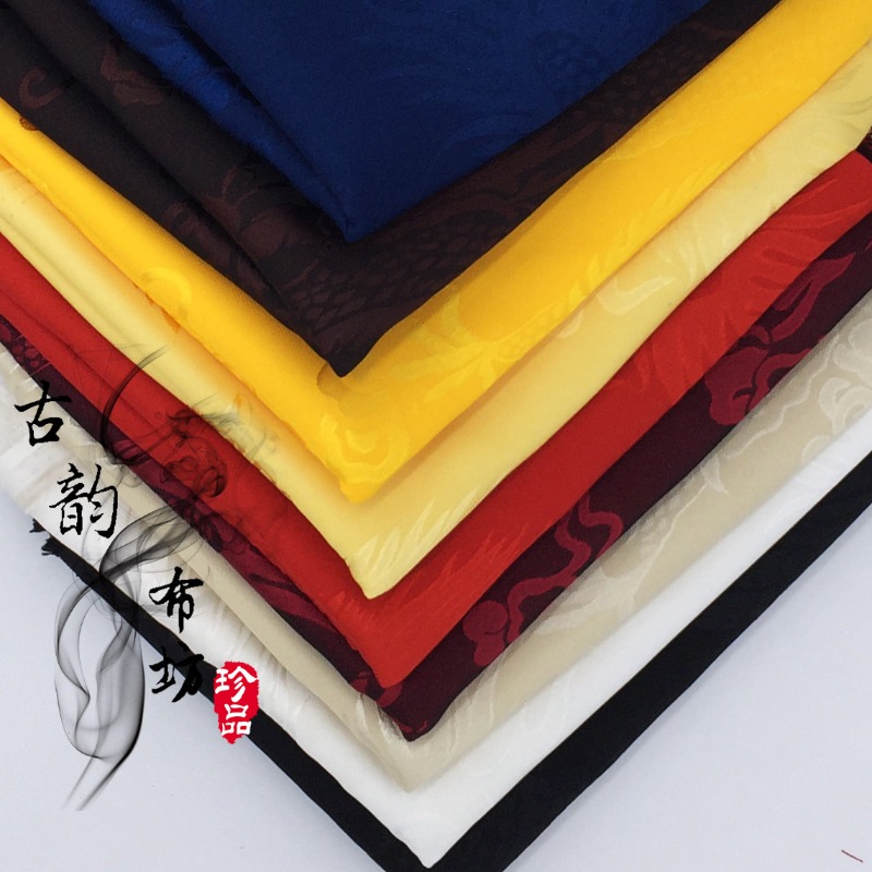 ドラゴンパターンサテンジャカード生地メートル単位で販売、衣類 - Textile Sewing Patterns のレビューと価格