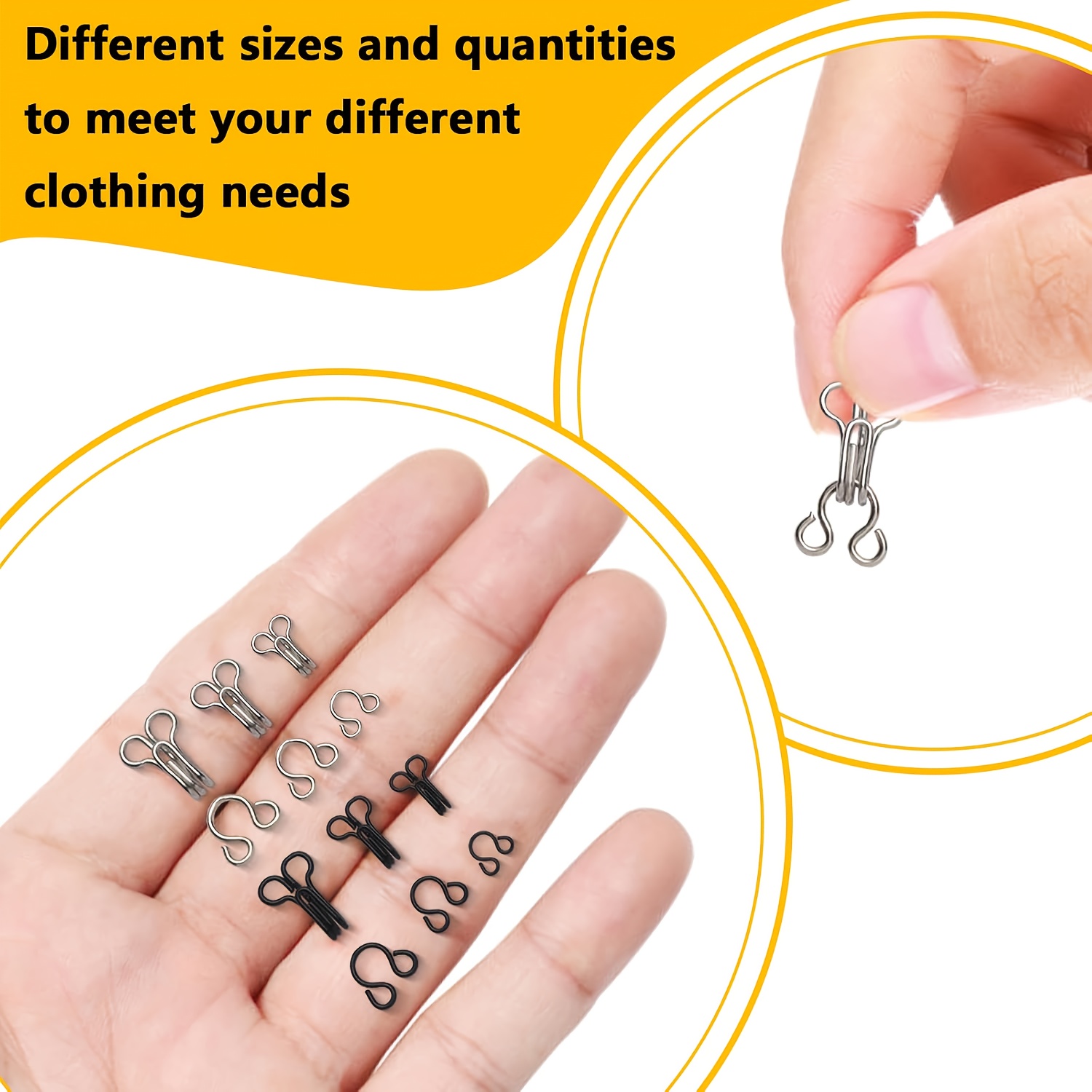目に見えない襟留め金具と留め具セット、毛皮コート、ウィンドブ - Hook Eye Fastener のレビューと価格