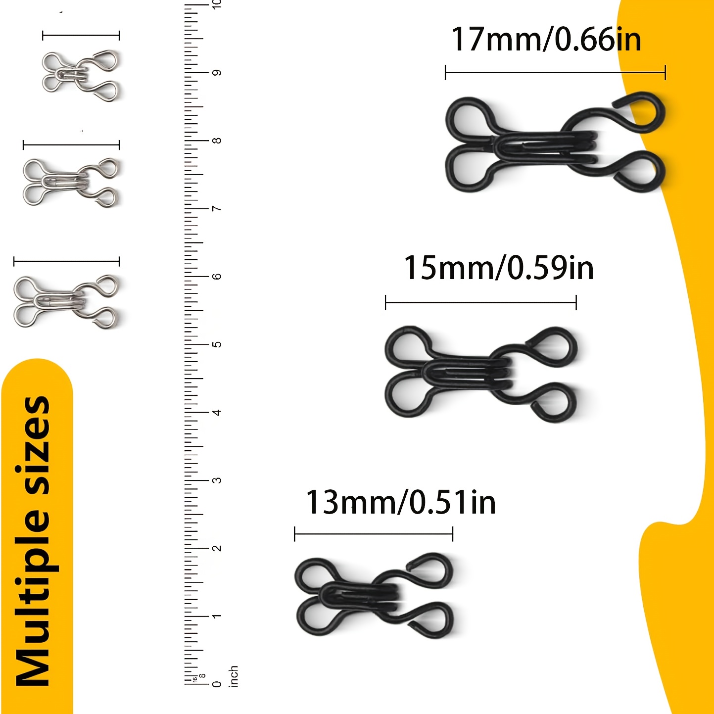 目に見えない襟留め金具と留め具セット、毛皮コート、ウィンドブ - Hook Eye Fastener のレビューと価格